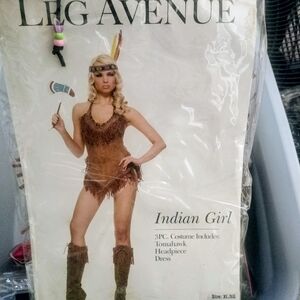 New Leg Avenue Native American Indian Girl Pocahontas Costume Women's